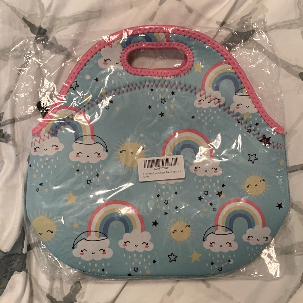 Blue Rainbow Lunch Box